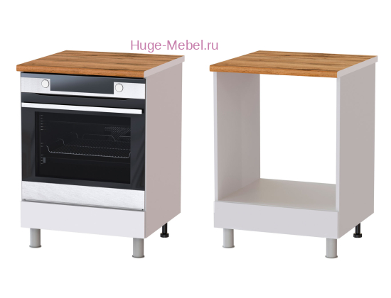 Кухонный шкаф под духовку 600 Плейона (белый)