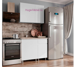 Белая кухня 1 метр "Плейона"