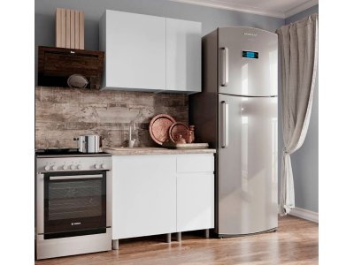 Белая кухня 1 метр "Плейона" Белая кухня 1 метр "Плейона"