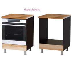 Кухонный шкаф под духовку 600 Плейона (венге/дуб делано)