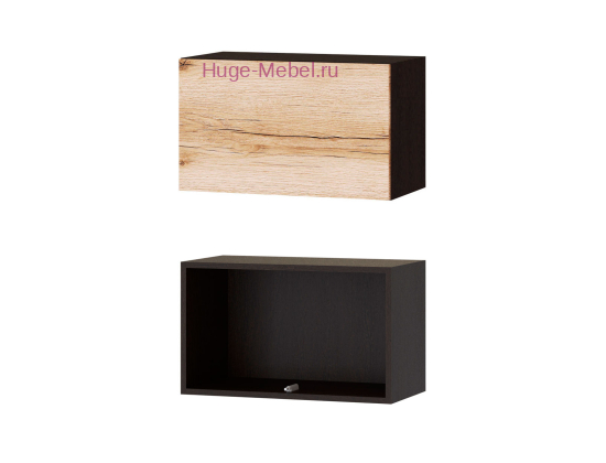 Кухонный шкаф верхний 600х360 Плейона (венге/дуб делано)