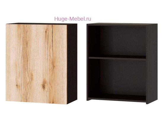 Кухонный шкаф верхний 600 Плейона (венге/дуб делано)