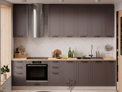 Кухня 2.9 метра "Альфа" вулкан