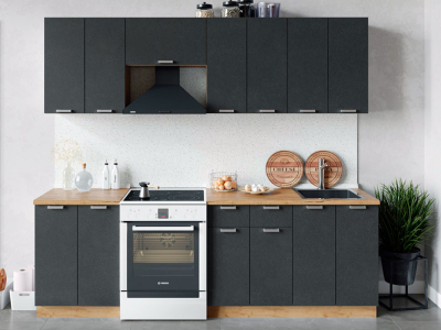 Кухня 240 см "Бетон"