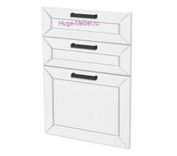 Кухонный фасад Ф-33 холст белый (Альфа)