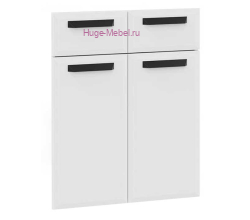 Кухонный фасад Ф-41-М белый суперматовый (Призма)