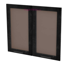 Кухонный фасад Ф-255 бетон графит (Пасаденна)