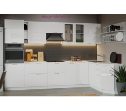 Угловая кухня 335х160 "Ксения белая"