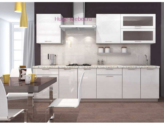 Белая кухня 260 "Ксения"