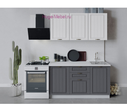 Кухня 1.5 метра "Мария графит/белый"