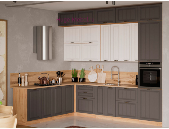 Угловая кухня 300х220 "Мария" высотой 270 см