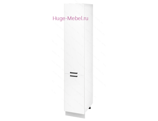 Кухонный пенал напольный 400 Пасаденна (белый бриллиант)