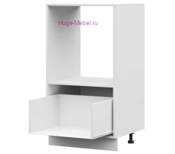 Корпус кухонного пенала малого с 1 ящиком 600 ПВ (белый)