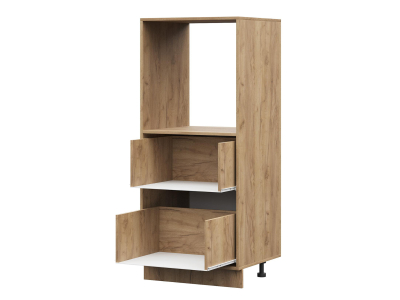 Корпус кухонного пенала малого с 2 ящиками 600 ПВ (дуб крафт) Корпус кухонного пенала малого с 2 ящиками 600 ПВ (дуб крафт)