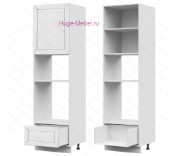 Пенал кухонный для встраиваемой техники 600 Альфа (белый)