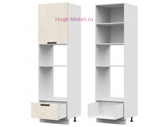 Пенал кухонный для встраиваемой техники 600 Пасаденна (шелковый камень)