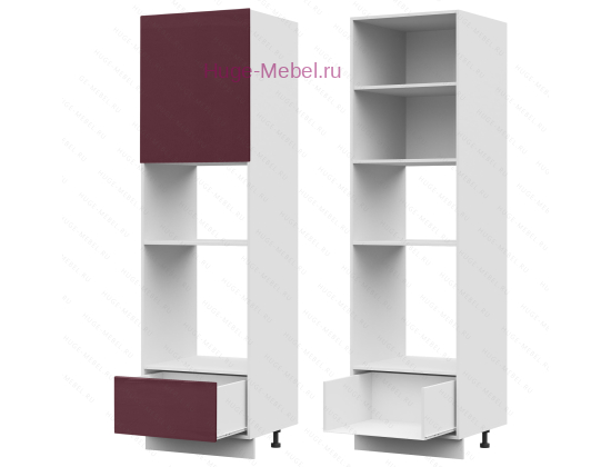 Пенал кухонный для встраиваемой техники 600 Ксения (бордо)