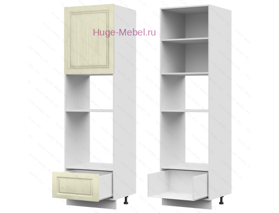 Пенал кухонный для встраиваемой техники 600 Мария (крем)