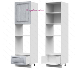 Пенал кухонный для встраиваемой техники 600 Мария (сталь)