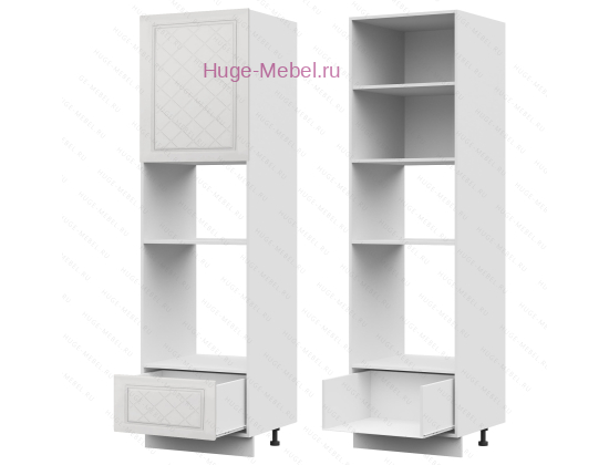 Пенал кухонный для встраиваемой техники 600 Модена (дуб белый)