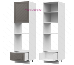 Пенал кухонный для встраиваемой техники 600 Модена (дуб серый)