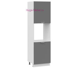 Пенал кухонный напольный с нишей 600 Катрин (софт графит)