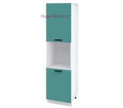 Пенал кухонный высокий с нишей 600 Призма (бриз супермат)