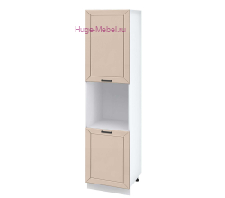 Пенал кухонный высокий с нишей 600 Альфа (брюле)