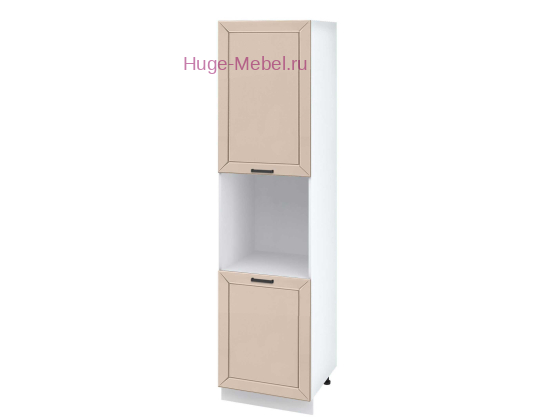 Пенал кухонный высокий с нишей 600 Альфа (брюле)