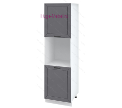 Пенал кухонный напольный с нишей 600 Альфа (вулкан)