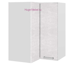 Угловой шкаф верхний прямой 600 Бетон (бетон белый)