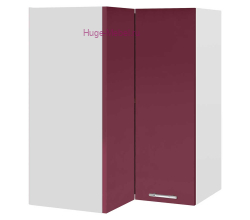 Угловой шкаф верхний прямой 600 Ксения (бордо)