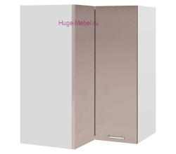 Угловой шкаф верхний прямой 600 Ксения (кофе с молоком)