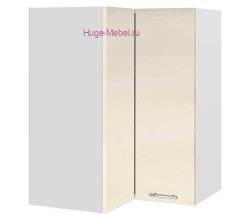 Угловой шкаф верхний прямой 600 Ксения (ваниль)