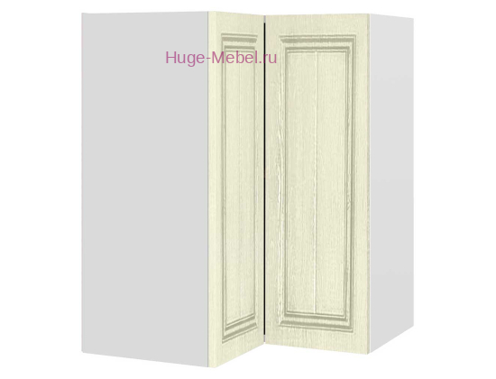 Угловой шкаф верхний прямой 600 Мария (крем)