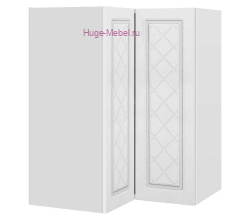 Угловой шкаф верхний прямой 600 Модена (дуб белый)