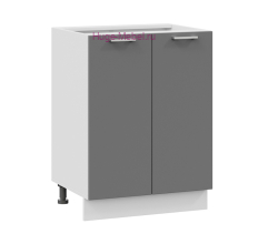 Шкаф кухонный нижний 600 Катрин (софт графит)