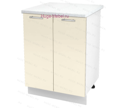 Шкаф кухонный нижний 600 Ксения (ваниль)