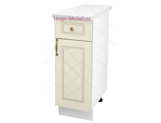 Нижний кухонный шкаф с ящиком  300 Модена (дуб ваниль)