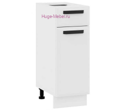 Нижний кухонный шкаф с ящиком 300 Призма (белый супермат)