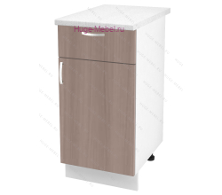 Нижний кухонный шкаф с ящиком  400 Дина (шимо темный)