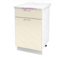 Нижний кухонный шкаф с ящиком  500 Ксения (ваниль)