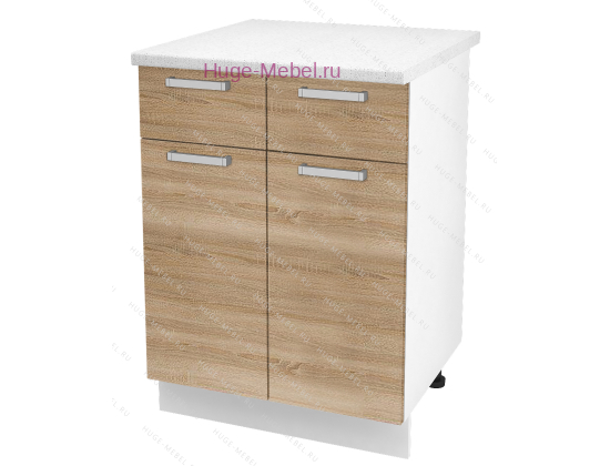 Нижний кухонный шкаф с ящиком  600 Бетон (дуб сонома)