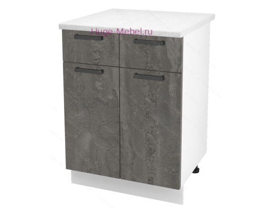 Нижний кухонный шкаф с ящиком  600 Пасаденна (железный камень)