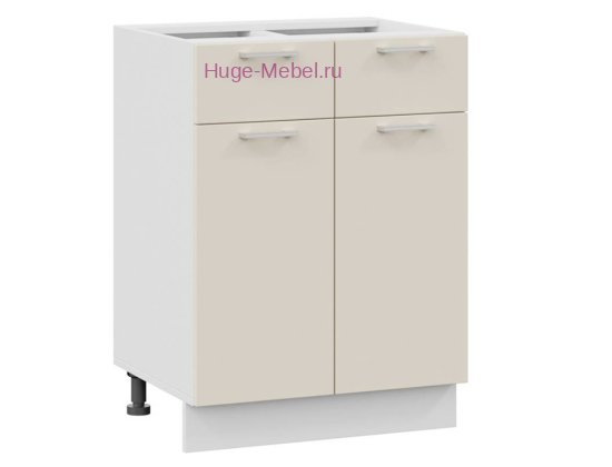 Нижний кухонный шкаф с ящиком  600 Катрин (крем)