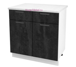 Нижний кухонный шкаф с ящиком  800 Пасаденна (угольный камень)