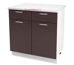 Нижний кухонный шкаф с ящиком  800 Ксения (шоколад)