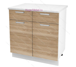 Нижний кухонный шкаф с ящиком  800 Бетон (дуб сонома)