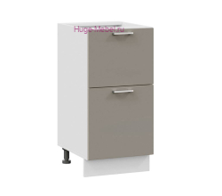 Нижний шкаф кухонный с двумя ящиками 400 Катрин (циркон)