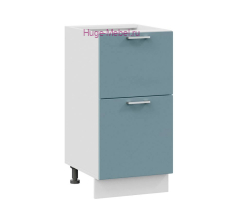 Нижний шкаф кухонный с двумя ящиками 400 Катрин (топаз)